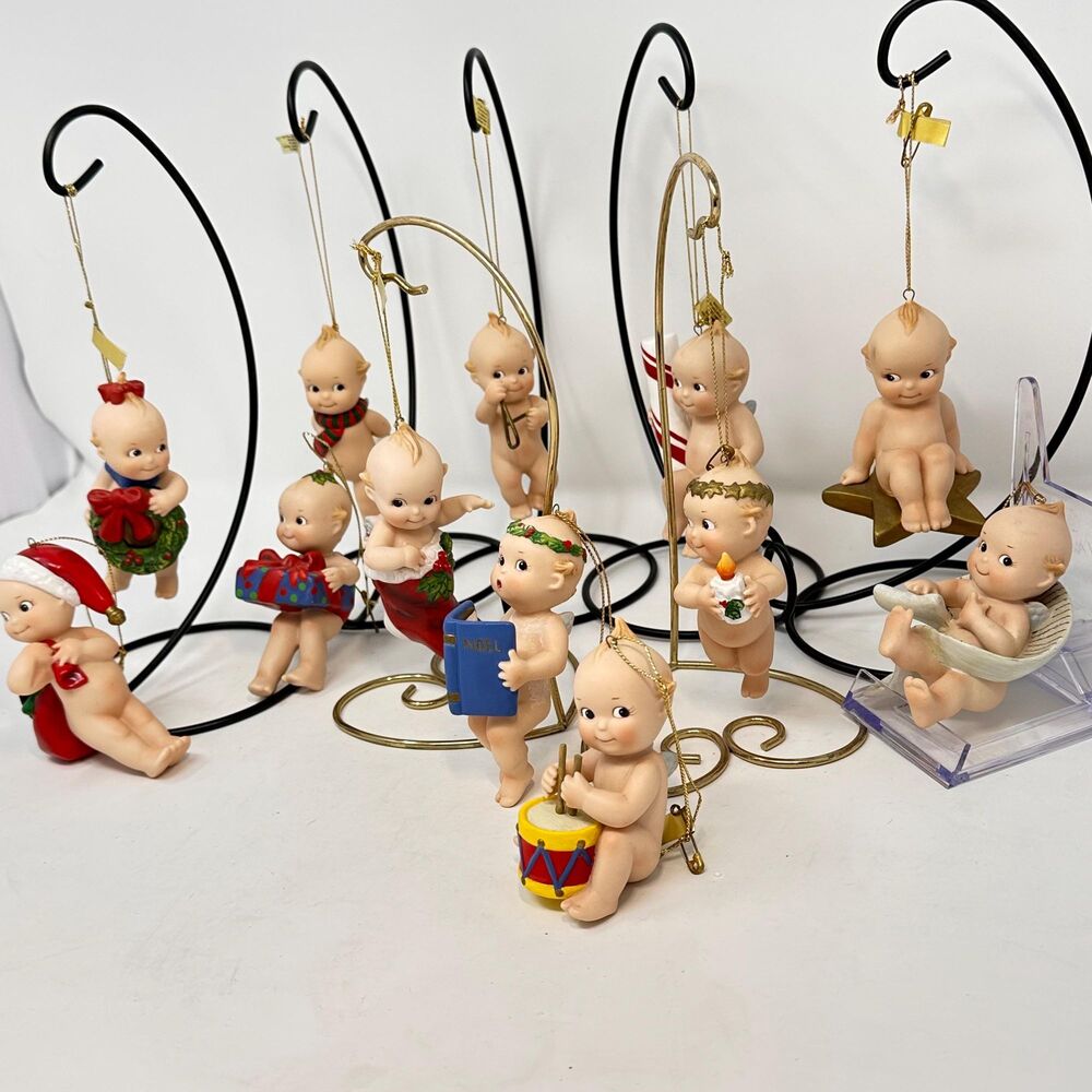 Danbury Mint Kewpie Doll Porcelain Christmas Ornament Collection Vintage READ - Picture 2 of 16